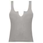 کراپ‌تاپ زنانه ماییلدا مدل کبریتی پددار کد 4789 رنگ خاکستری