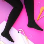 جوراب شلواری زنانه لورنزا مدل بادکنکی کد4697-40 رنگ مشکی