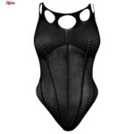 لباس خواب زنانه ماییلدا مدل نگین دار فانتزی کد 4860-7192 رنگ مشکی