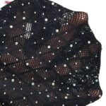 لباس خواب زنانه ماییلدا مدل نگین دار فانتزی کد 4860-7064 رنگ مشکی