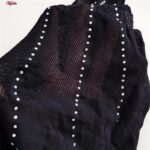 لباس خواب زنانه ماییلدا مدل نگین دار فانتزی کد 4860-7192 رنگ مشکی