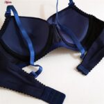 سوتین زنانه لنا مدل پوش آپ فنردار کد 4850 رنگ سرمه ای