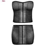 لباس خواب زنانه ماییلدا مدل نگین دار کد 4860-7226 رنگ مشکی