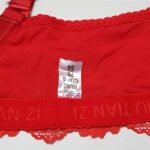 سوتین زنانه پانیذ مدل ساتن فنردار کد 22206 رنگ قرمز