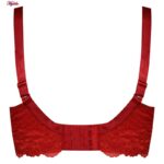 سوتین زنانه پانیذ مدل ساتن فنردار کد 22206 رنگ قرمز