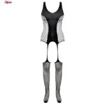 لباس خواب زنانه ماییلدا مدل نگین دار کد 4860-7017 رنگ مشکی