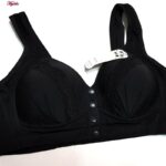 سوتین بارداری ماییلدا مدل کاپ اسفنجی دکمه دار کد 4773 رنگ مشکی