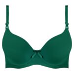 سوتین زنانه مدیا لونا مدل پوش آپ دکلته فنردار کد 4787 رنگ سبز