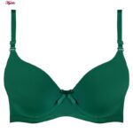 سوتین زنانه مدیا لونا مدل پوش آپ دکلته فنردار کد 4787 رنگ سبز