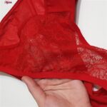 ست شورت و سوتین زنانه کارنا رز مدل فنردار هارنس کد 4862-2023 رنگ قرمز