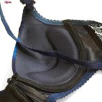 ست شورت و سوتین زنانه پانیذ مدل پوش آپ فنردار کد 4799 رنگ سرمه ای