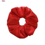 لباس خواب زنانه لورنزا مدل ساتن بند گلدار بغل نردبانی کد 4715-2005 رنگ قرمز به همراه کش مو