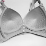 سوتین بارداری ماییلدا مدل کاپ اسفنجی دکمه دار کد 4773 رنگ طوسی