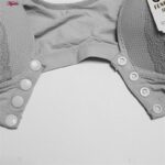 سوتین بارداری ماییلدا مدل کاپ اسفنجی دکمه دار کد 4773 رنگ طوسی