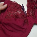 ست شورت و سوتین زنانه پانیذ مدل فنردار کد 9008 رنگ زرشکی