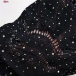 لباس خواب زنانه ماییلدا مدل نگین دار فانتزی کد 4860-7177 رنگ مشکی