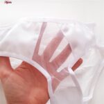 ست شورت و سوتین زنانه پانیذ مدل ساتن فنردار کد 4649 رنگ سفید