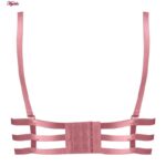 سوتین زنانه مدیا لونا مدل پوش آپ دکلته فنردار کد 4787 رنگ کالباسی