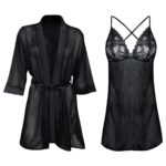 لباس خواب زنانه ماییلدا کد 4738-9966 رنگ مشکی