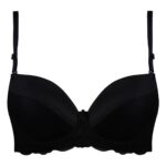 سوتین زنانه لنا مدل دکلته فنردار کد 4629 رنگ مشکی