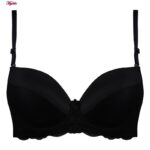 سوتین زنانه لنا مدل دکلته فنردار کد 4629 رنگ مشکی