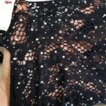 لباس خواب زنانه ماییلدا مدل نگین دار فانتزی کد 4860-7023 رنگ مشکی