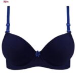 سوتین زنانه لنا مدل پوش آپ فنردار کد 4850 رنگ سرمه ای