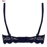 ست شورت و سوتین زنانه پانیذ مدل پوش آپ فنردار کد 4799 رنگ سرمه ای