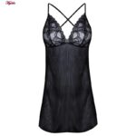 لباس خواب زنانه ماییلدا کد 4738-9966 رنگ مشکی