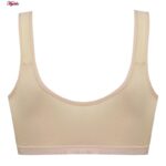 سوتین بارداری ماییلدا مدل کاپ اسفنجی دکمه دار کد 4773 رنگ کرم