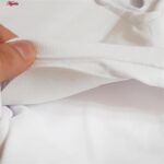 کراپ‌تاپ زنانه ماییلدا مدل کبریتی پددار کد 4789 رنگ سفید