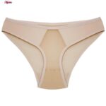 ست شورت و سوتین زنانه پانیذ مدل ساتن فنردار کد 4649 رنگ کرم