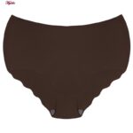 شورت زنانه ماییلدا مدل لیزری کد 4788 رنگ قهوه ای تیره