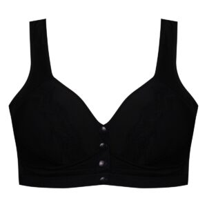 سوتین بارداری ماییلدا مدل کاپ اسفنجی دکمه دار کد 4773 رنگ مشکی