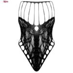 لباس خواب زنانه ماییلدا مدل نگین دار کد 4860-7186 رنگ مشکی