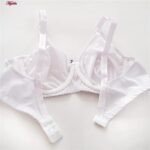 ست شورت و سوتین زنانه پانیذ مدل ساتن فنردار کد 4649 رنگ سفید