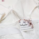 لباس خواب زنانه ماییلدا مدل گیپور گلدار کد 3685-820 رنگ سفید