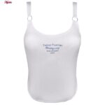 کراپ‌تاپ زنانه ماییلدا مدل پشت کوتاه کد 4790 رنگ سفید