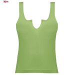 کراپ‌تاپ زنانه ماییلدا مدل کبریتی پددار کد 4789 رنگ سبز