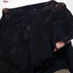 لباس خواب زنانه ماییلدا مدل فانتزی کد 4855-7022 رنگ مشکی