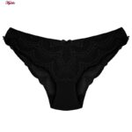 شورت زنانه چانبی شو مدل گیپوری کد 4797 رنگ مشکی