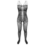 لباس خواب زنانه ماییلدا مدل فانتزی فاق باز کد 4855-1004 رنگ مشکی