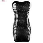 لباس خواب زنانه ماییلدا مدل فانتزی کد 4855-7121 رنگ مشکی