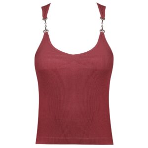 کراپتاپ زنانه ماییلدا مدل 4792 رنگ زرشکی