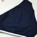 شورت زنانه ماییلدا مدل اسلیپ کبریتی بغل چاپی کد 4884 رنگ سرمه ای