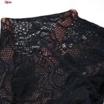 لباس خواب زنانه ماییلدا مدل فانتزی فاق باز کد 4855-1004 رنگ مشکی