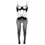 لباس خواب زنانه ماییلدا مدل فانتزی فاق باز کد 4855-7080 رنگ مشکی