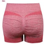 شلوارک ورزشی زنانه ماییلدا مدل پشت چین دار کد 4846 رنگ آلبالویی