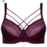 ست شورت و سوتین زنانه کارنا رز مدل فنردار هارنس ضربدری کد 4873-2034 رنگ زرشکی