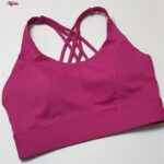 نیم تنه ورزشی زنانه ماییلدا مدل اسپورت پد ثابت پشت ضربدری کد 4848 رنگ سرخابی